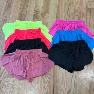Vibrant Butterfly Flowy Kids Shorts Collection